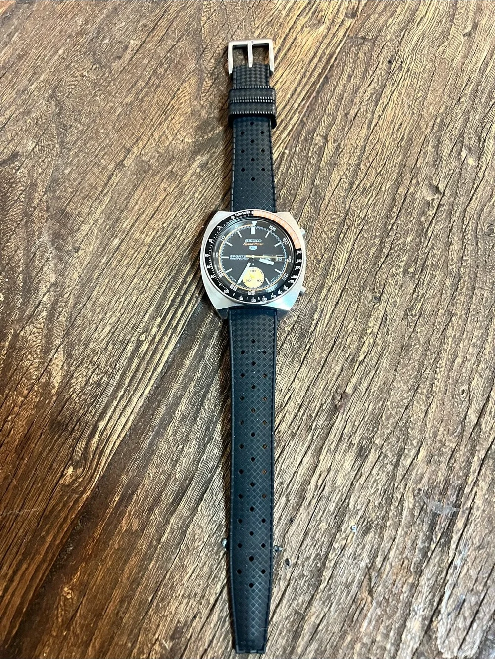 Vintage Seiko 5 Sports Speed-Timer 6139-6030 Chronograph April 1970 Proof Dial